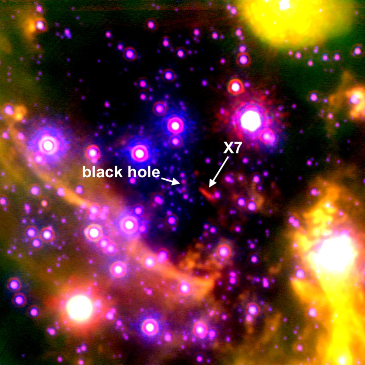 A mysterious object is being dragged into the supermassive black